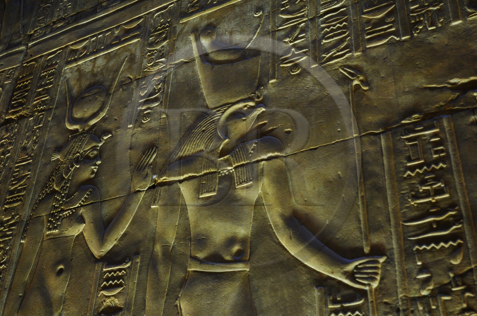 Egypt, Upper Egypt, Nile Valley, Edfu, temple dedicated to Horus God