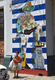 Nicaragua, Leon, murals of the Sandinista Revolution