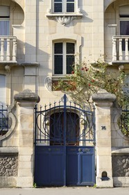 France, Meurthe-et-Moselle, Nancy, Art Nouveau building Rue Felix Faure