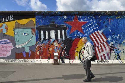 Germany, Berlin, Friedrichshain-Kreuzberg, East Side Gallery, The Wall
