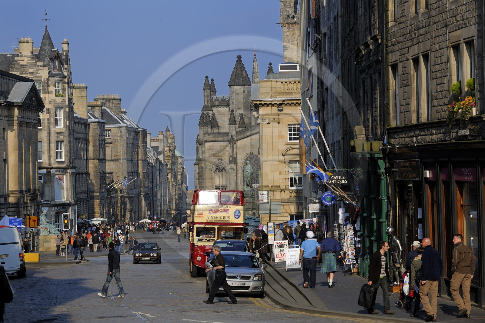 Royaume-Uni, Ecosse, Edimbourg, les hauts du Royal Mile, Lawwnmarket