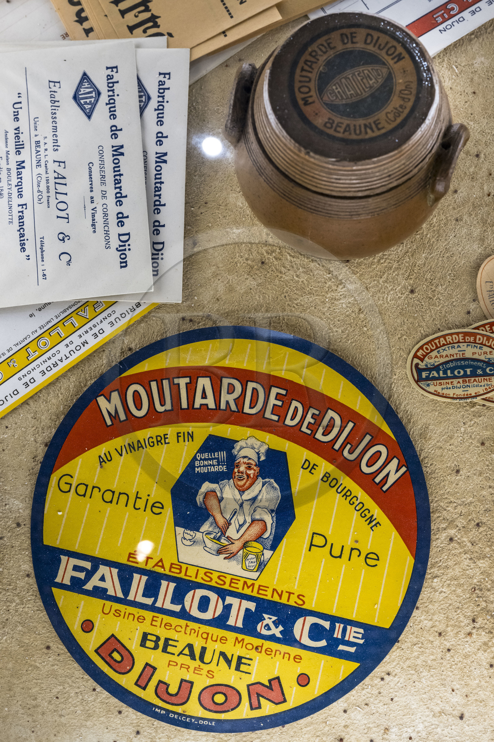 France, Côte-d'Or (21), les climats de Bourgogne classés Patrimoine Mondial de l'UNESCO, Beaune, la moutarderie Fallot, le musée