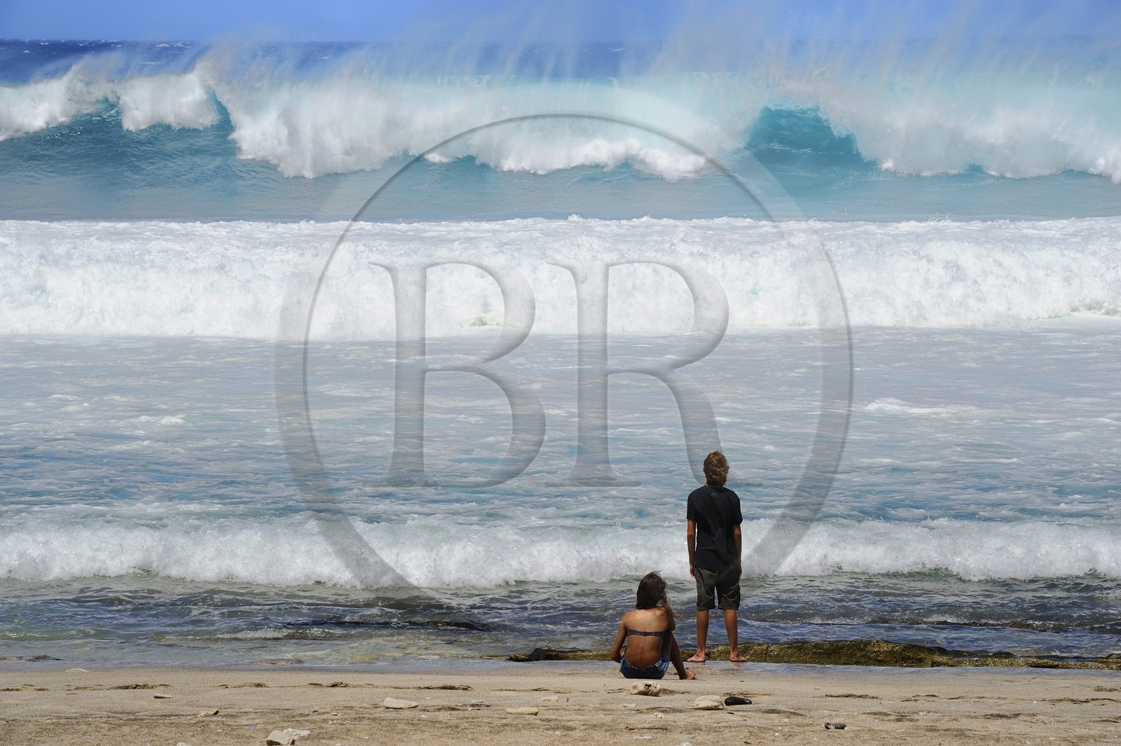 France, île de la Réunion, la côte sud, plage de Grand-Anse