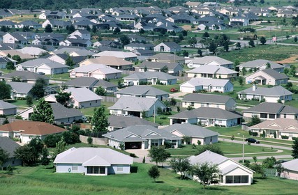 United States, Florida, area of Orlando, Clermont, allotment of houses