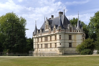 France, Indre et Loire, Loire Valley listed as World Heritage by UNESCO, Chateau d' Azay le Rideau