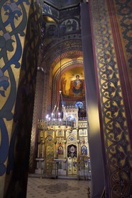Romania, Wallachia, Muntenia, Arges County, the Curtea de Arges monastery from the early 16th century is now an Episcopal church which houses the necropolis of the early kings of Romania