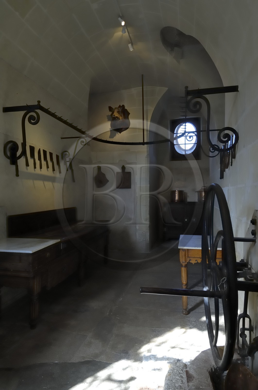 France, Indre-et-Loire (37), château de Chenonceau, les cuisines