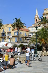 France, Haute Corse, Calvi, the harbour, quai Landry