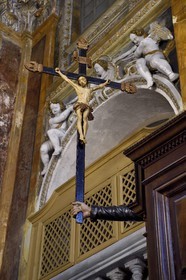 France, Alpes-Maritimes (06), Nice, quartier du Vieux Nice, L'église Saint-Jacques-le-Majeur dite aussi église du Gesù, bras tenant la croix