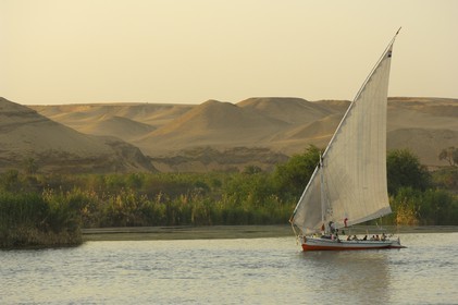 Egypt, Upper Egypt, Nile Valley, the Nile river between Edfou and Kom Ombo