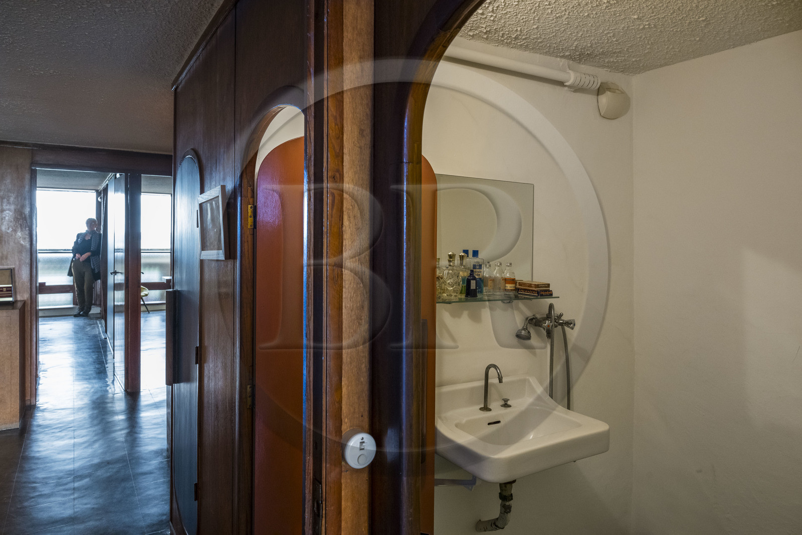 France, Loire-Atlantique (44), banlieue de Nantes, Rezé, la Maison Radieuse par l'architecte Le Corbusier, le logement témoin resté dans son état d'origine