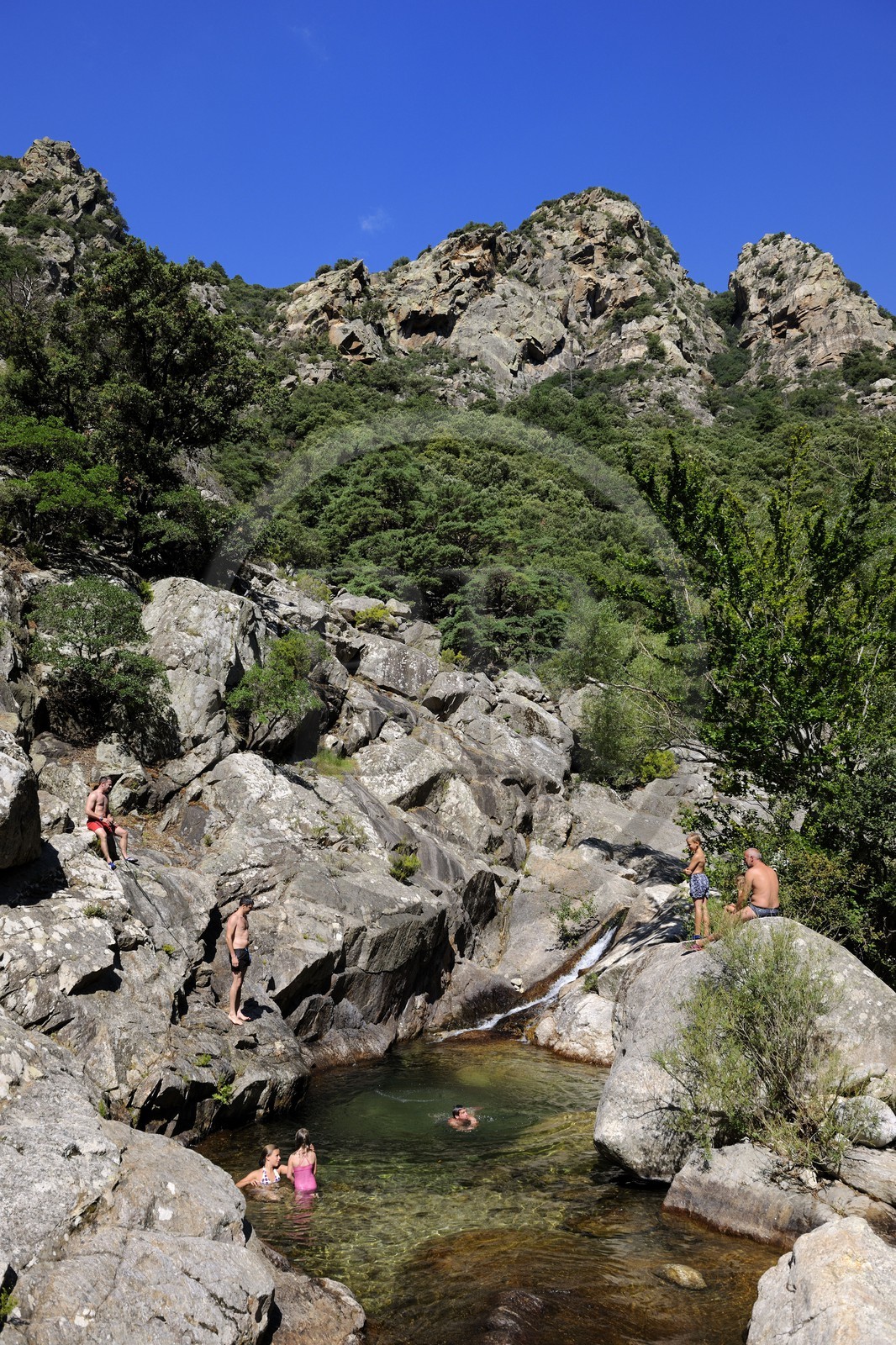 France, Hérault (34), Mons la Trivalle,  les gorges d'Héric dans le massif du Caroux au cœur du Parc naturel régional du Haut-Languedoc