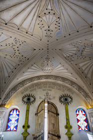 France, Alpes-Maritimes, the Saint Pierre chapel, property of the fishermen's association and decorated by Jean Cocteau