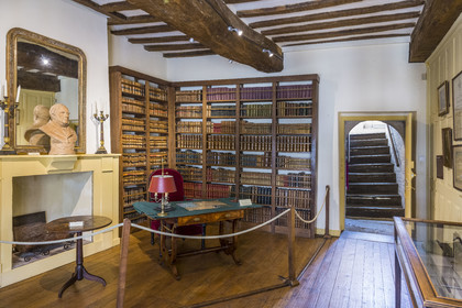 France, Côtes-d'Armor, Tréguier, birthplace of the writer Ernest Renan now the Ernest-Renan museum, Renan's study at the College de France in Paris