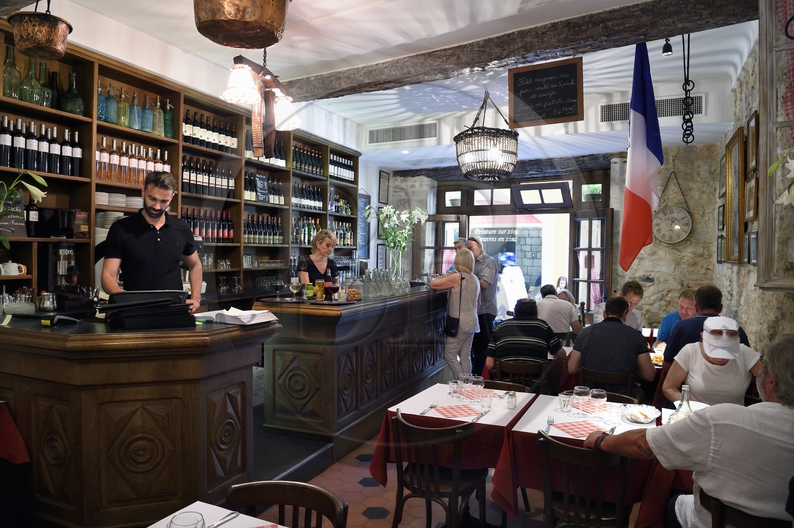 France, Alpes-Maritimes (06), Nice, vieille ville, Restaurant Acchiardo dans la Rue Droite