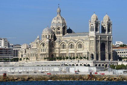 France, Bouches-du-Rhône (13), Marseille, Zone Euroméditerranée, quartier La Joliette, la Cathédrale La Major (XIXe siècle)