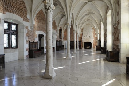 France, Indre et Loire, Amboise, Loire Valley listed as World Heritage by UNESCO, Chateau d'Amboise, the dwelling of the King