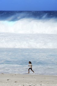 France, île de la Réunion, la côte sud, plage de Grand-Anse