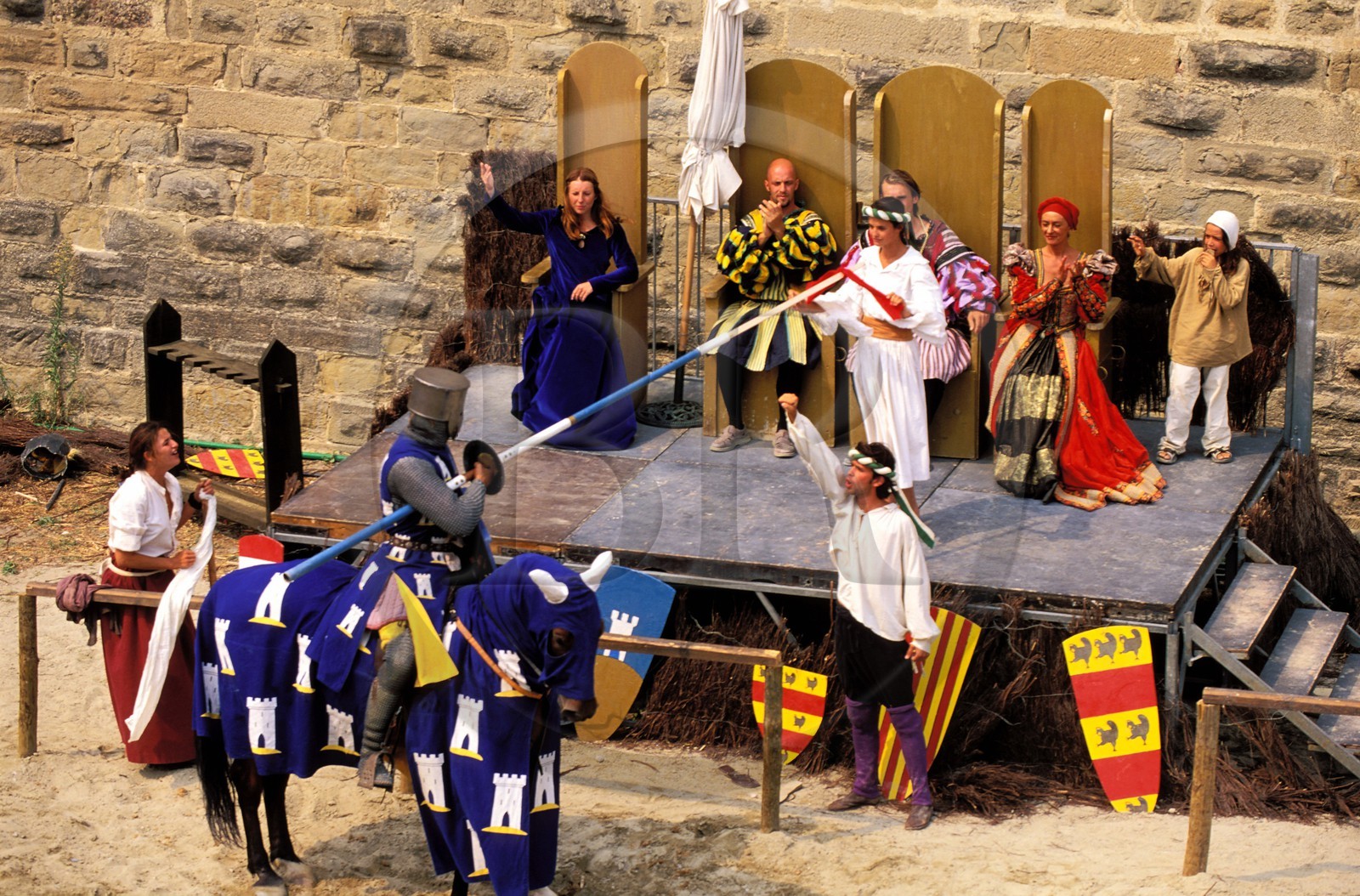 France, Aude (11), Carcassonne, le tournoi des chevaliers de la rose, spectacle médiéval de Carlo Boso