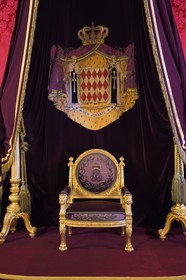 Principauté de Monaco, Monaco, le Rocher, le palais princier, Salle du Trone