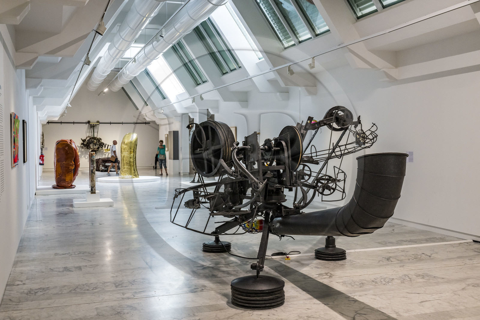 France, Bouches-du-Rhône (13), Marseille, le MAC (musée d'Art Contemporain), rénové en 2023,  Rotozaza I (1967), oeuvre de Jean Tinguely