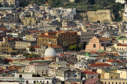Italy, Campania, Naples, Historic center listed as World Heritage by UNESCO, overview of the city