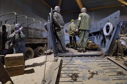 France, Calvados, Colleville sur Mer, Overlord Museum, Normandy 44, US collection inside the museum, american landing craft