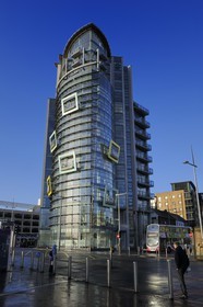 United Kingdom, Northern Ireland, Belfast, the waterfront on the Lagan riverside, the building The Boat