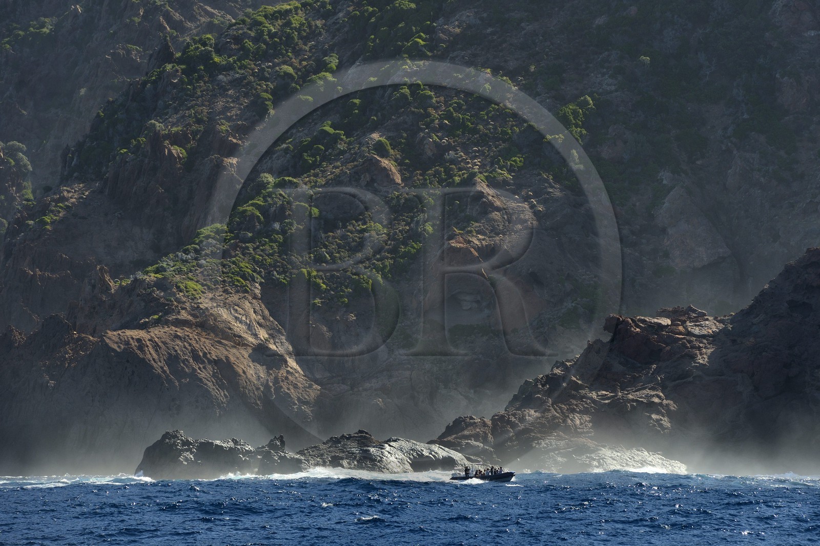 France, Corse-du-Sud (2A), Golfe de Porto, classé Patrimoine Mondial de l'UNESCO, Réserve naturelle de Scandola