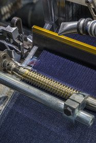 France, Gard, Nimes, Guillaume Sagot, founder of the Atelier de Nîmes which relaunched the manufacture of traditional denim fabrics