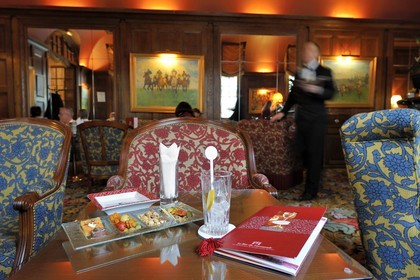 France, Calvados, Pays d'Auge, Deauville, Normandy Hotel (Barriere group), the bar