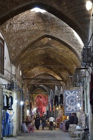Iran, Isfahan Province, Isfahan, Bazar-e Bozorg (Great Bazaar), a massive covered bazaar which dates back almost 1300 years