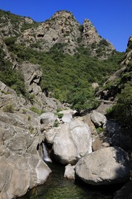 France, Hérault (34), Mons la Trivalle,  les gorges d'Héric dans le massif du Caroux au cœur du Parc naturel régional du Haut-Languedoc