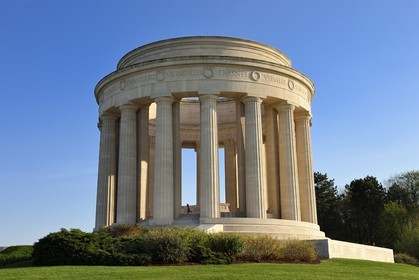 France, Meuse (55), Parc régional de Lorraine, Cotes de Meuse, Monument américain de la Butte de Montsec commémorant les offensives menées par l'armée américaine sur le saillant de Saint-Mihiel lors de la Première Guerre mondiale