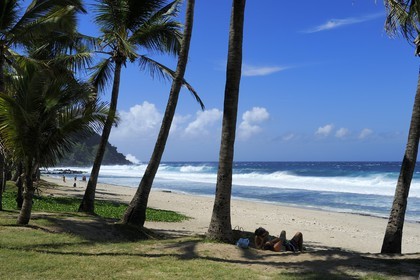 France, île de la Réunion, la côte sud, plage de Grand-Anse