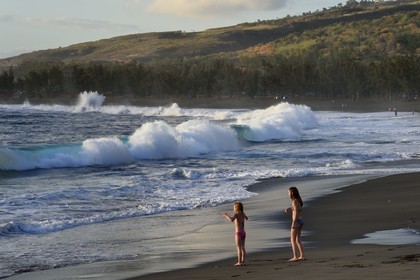 France, Ile de la Reunion, L'Etang Salé les Bains, la plage