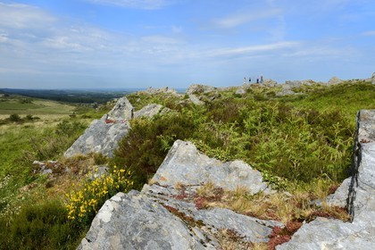 France, Finistere, Parc Naturel Regional d'Armorique (Armorica Regional Natural Park), Plouneour Menez, Roc Trevezel and the Monts d'Arree