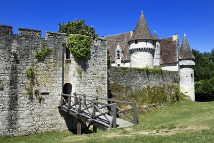 France, Dordogne, Ribagnac, Bridoire castle