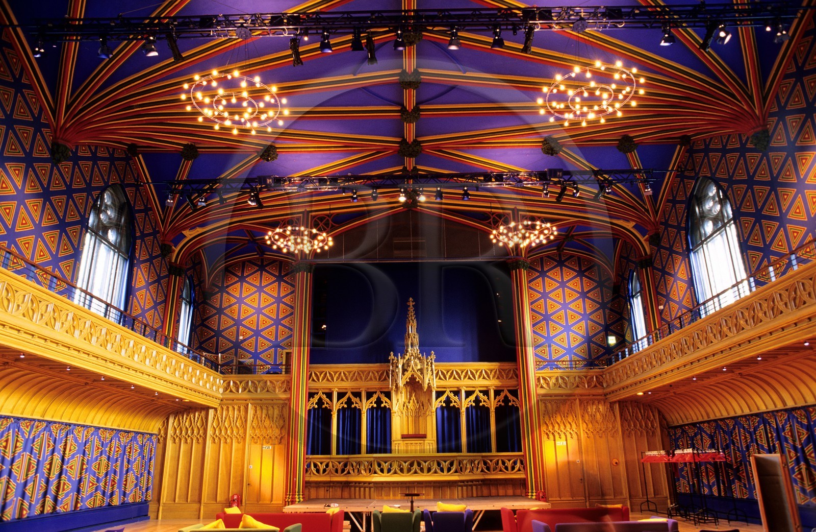 Royaume-Uni, Ecosse, Edimbourg, maison du festival d' Edimbourg (ancienne église transformée)