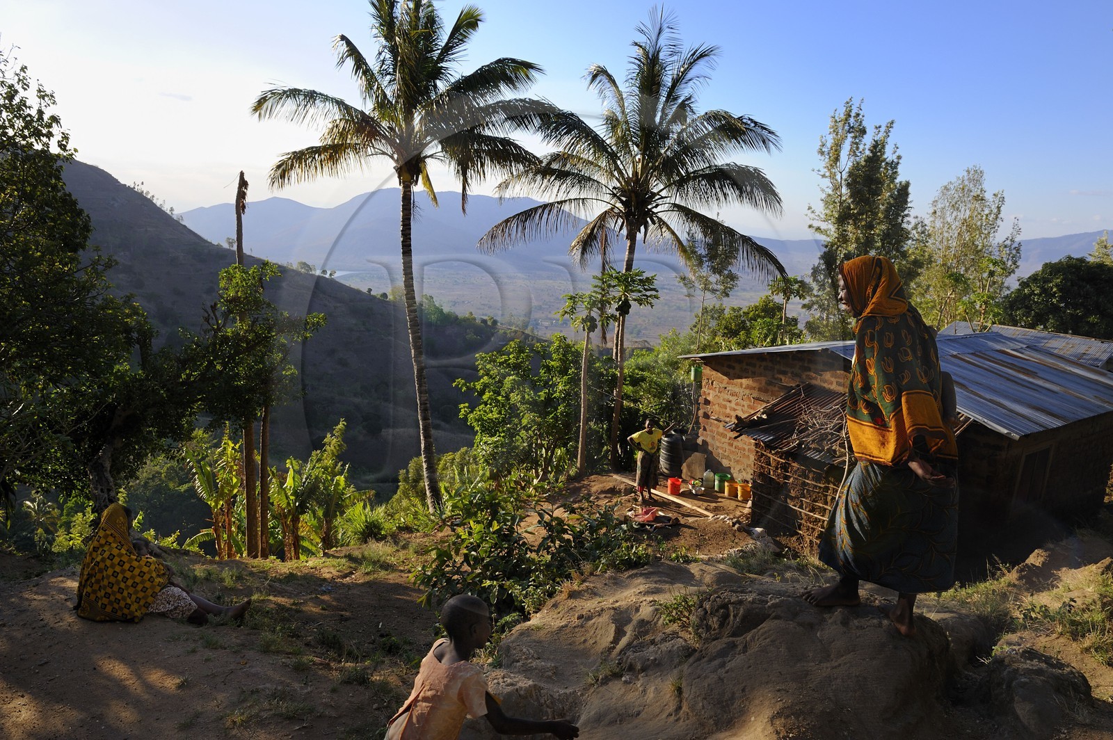 Tanzania, Morogoro district, Uluguru mountains, young girl in a village around the former german refuge called Morningside
