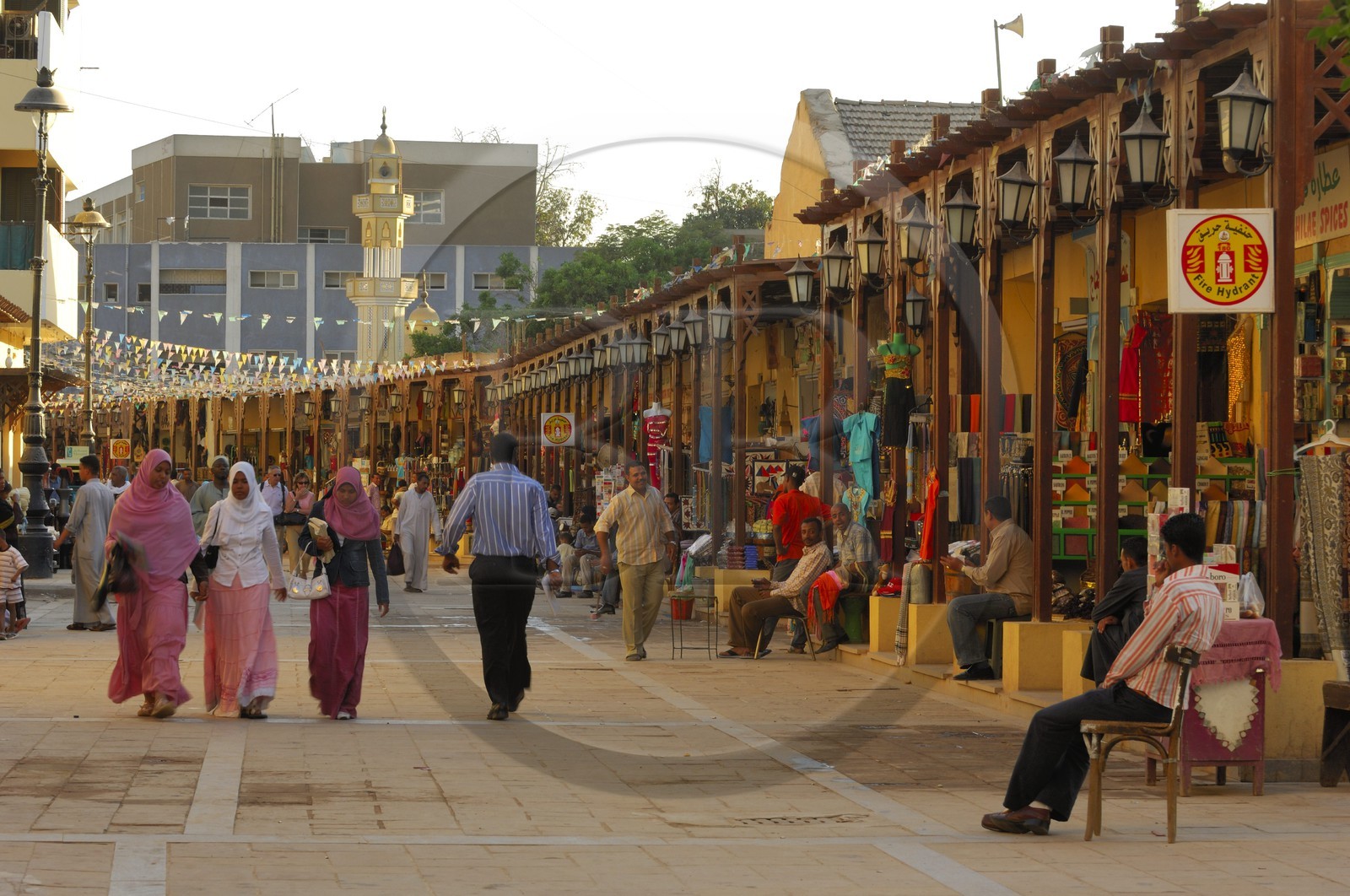 Egypte, Haute Egypte, Nubie, vallée du Nil, Assouan, le nouveau souk
