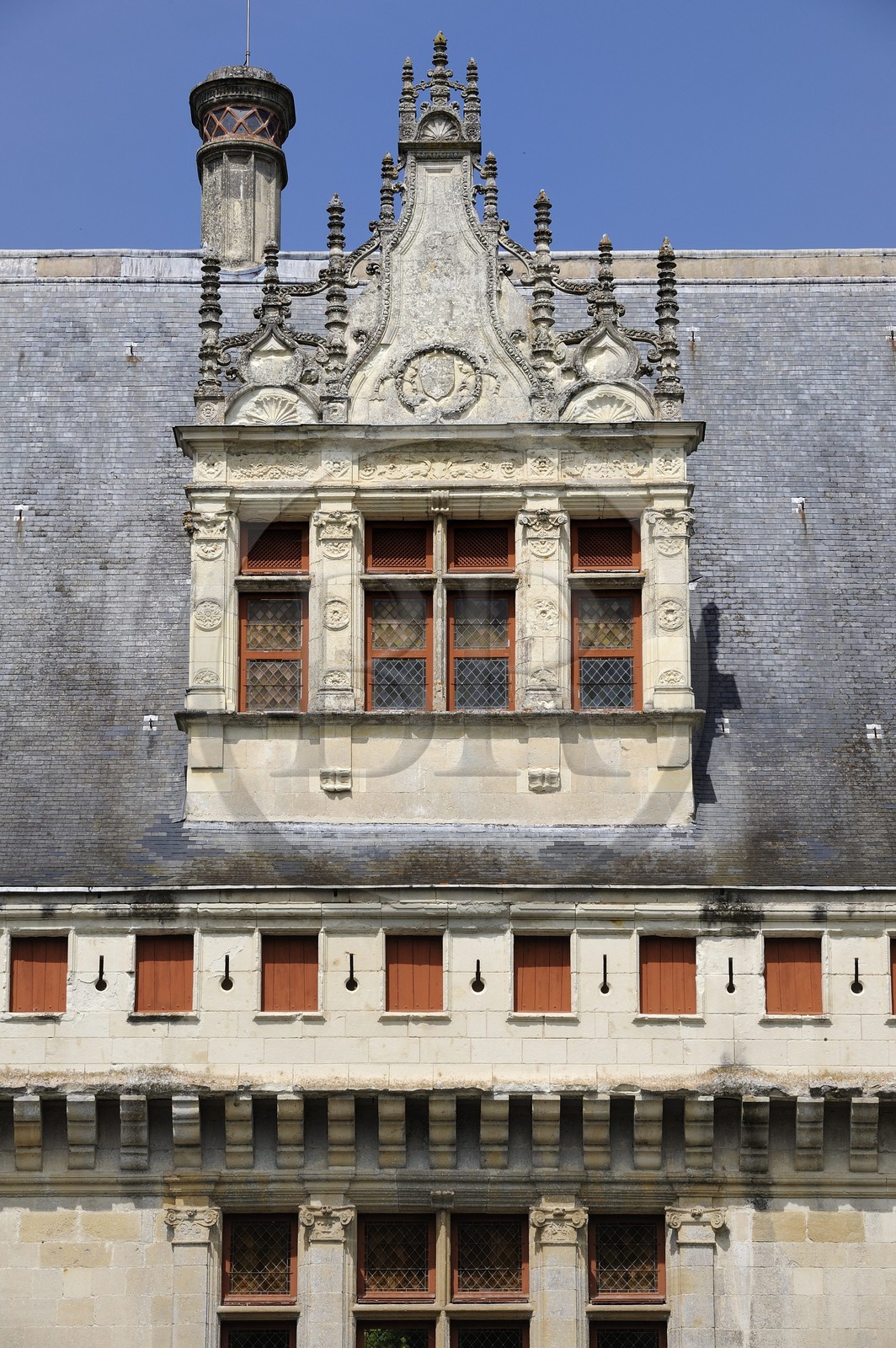 France, Indre-et-Loire (37), Vallée de la Loire classée Patrimoine Mondial de l' UNESCO, château d' Azay-le-Rideau