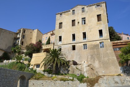 France, Haute Corse, Calvi, the citadel, the former palace of the bishops of Sagone converted into a bar (Chez Tao)