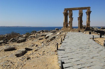 Egypte, Haute Egypte, Nubie, Lac Nasser, site de Kalabsha, kiosque de Kertassi