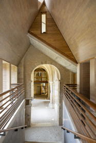 France, Nièvre, Nevers, Museum of Earthenware (musée de la Faïence) and Fine Arts installed in the remains of the Notre-Dame abbey