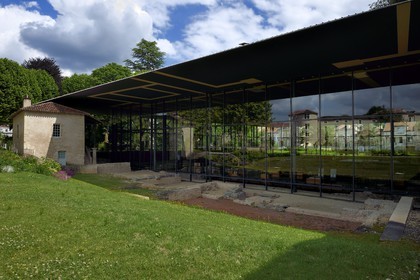 France, Dordogne (24), Périgord Blanc, Périgueux, musée Vesunna, Site-Musée Gallo Romain conçu par l'architecte Jean Nouvel (mention obligatoire)