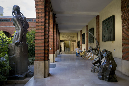 France, Paris, the museum of the sculptor Antoine Bourdelle, sculpture of Heracles the archer (bronze)