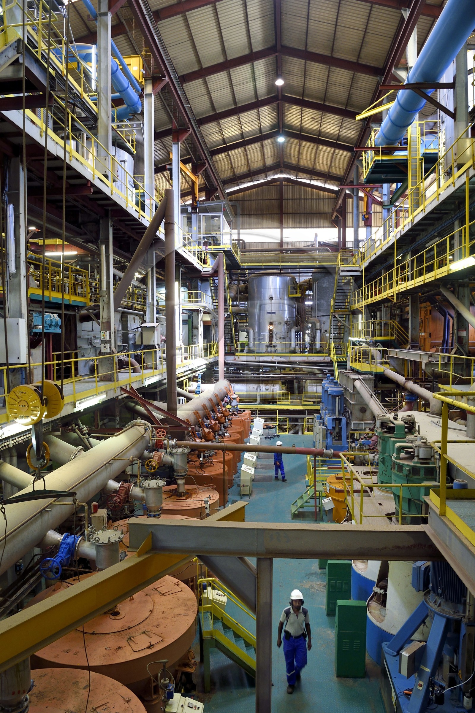 France, Ile de la Reunion, Saint-Louis, l'usine sucrière du Gol, fabrication du sirop à base de la canne à sucre