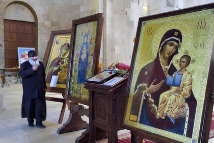 Georgia, Imereti, Kutaisi, Bagrati Cathedral, listed as World heritage by UNESCO