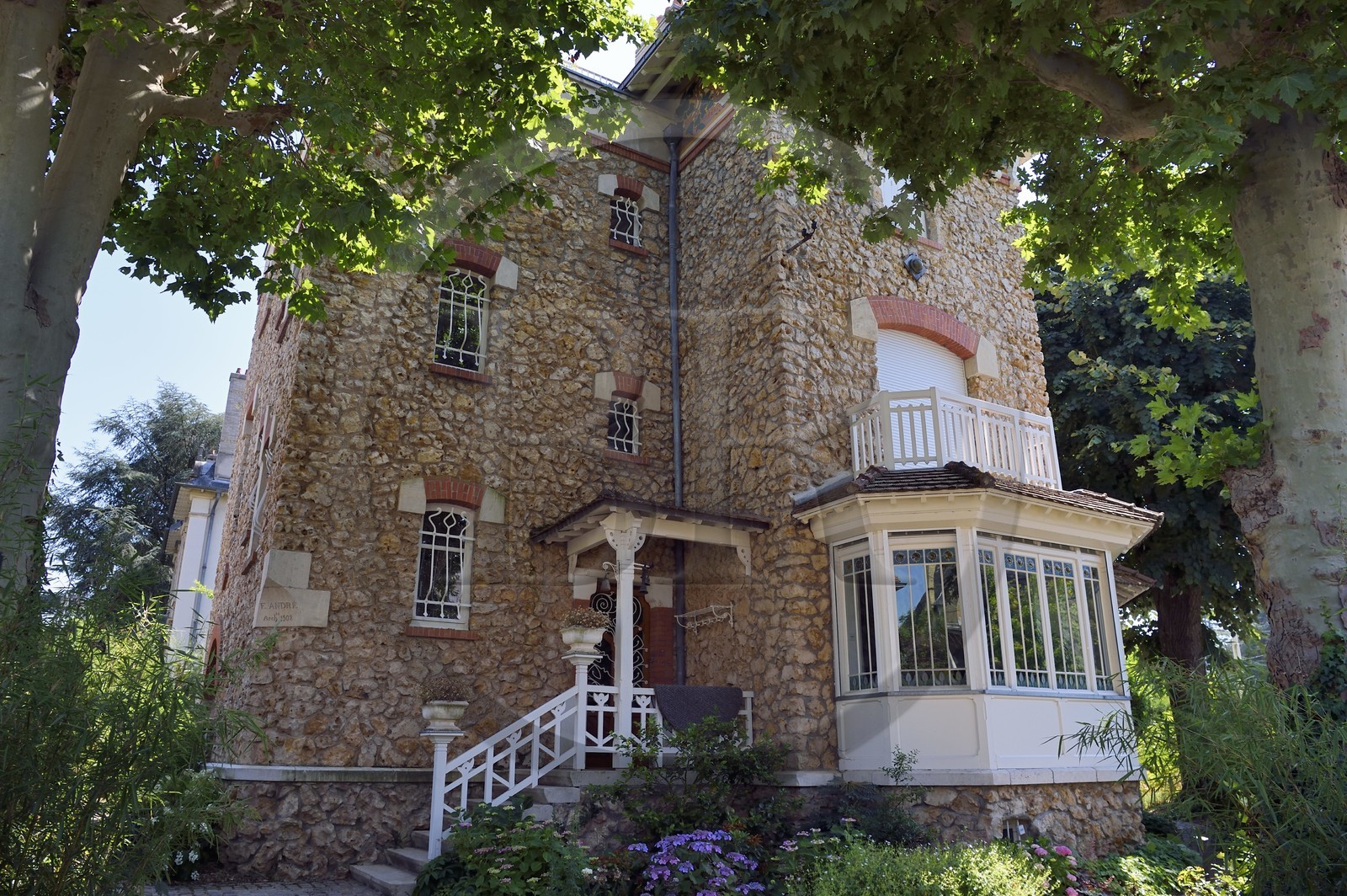 France, Meurthe-et-Moselle (54), Nancy, quartier de Saurupt, villa des Roches (1902) de l'architecte Emile André en style Art Nouveau